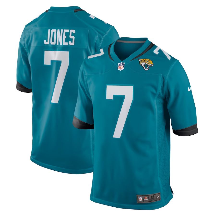 Men Jacksonville Jaguars #7 Zay Jones Nike Teal Game NFL Jersey->jacksonville jaguars->NFL Jersey